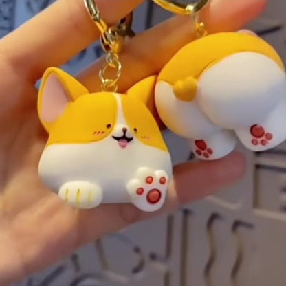 Cute Corgi Keychains Set